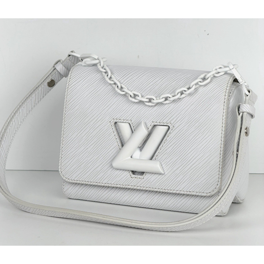Louis Vuitton Twist PM Shoulder Bag in White Epi Leather 2020 D3